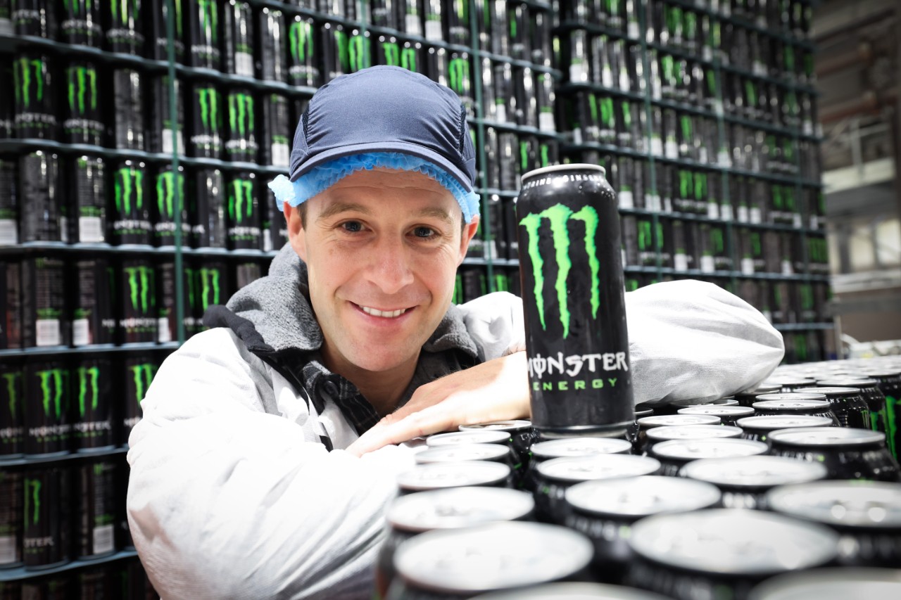 Press release image - no fee Press Eye - Belfast -  Northern Ireland - 24th October 2023 - Pictured at the launch of Coca-Cola HBC Ireland and Northern IrelandÕs new Monster Energy canning line is World Superbike Champion, Jonathan Rea, a Monster sponsored athlete. The launch marked a £17 / Û20 million investment, the single largest since the production facility opened in 2008, with 35 new permanent roles created as part of the expansion. Photo by Kelvin Boyes / Press Eye. 
