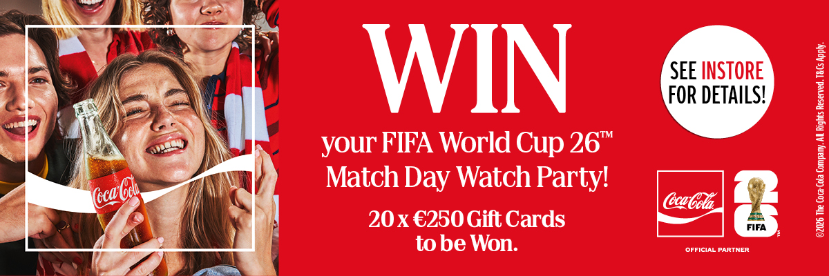 CHANCE TO WIN YOUR FIFA WORLD CUP 26 MATCH DAY PARTY WITH COCA-COLA 